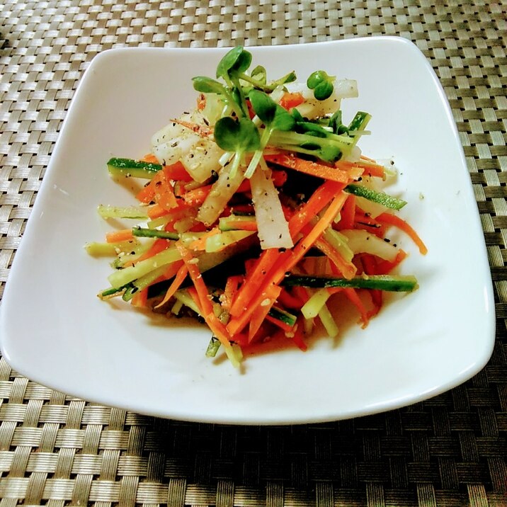カラフル☆3種の野菜deしゃきしゃき和え物